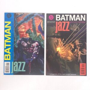 Batman Jazz 1, 2 1995 DC Comics Legends Dark Knight Vintage Gotham Jones Badger